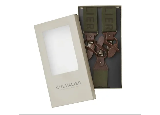 Подтяжки Chevalier Logo Suspenders Green Фото 2